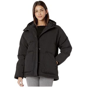 Madewell Holland Quilted Puffer Parka Jacket Black